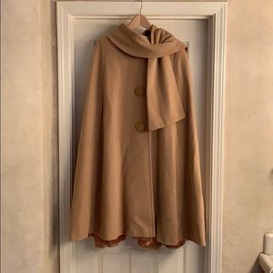 Vintage wool lined cape